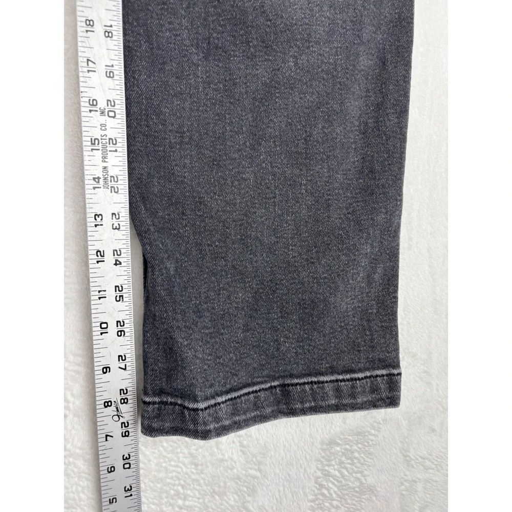 Hollister Baggy Cargo Mens 30x30 Jeans Fuzzy Black Faded Denim Utility Pants